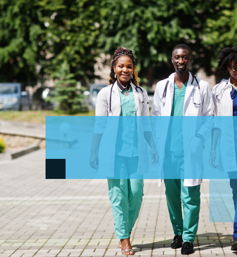 Hospital Staff Walking